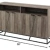 Walker Edison Angled Door Cabinet-Sideboard-Buffet With Open Shelf Storage, 58, Grey Wash 2 Walker Edison Angled Door Cabinet-Sideboard-Buffet With Open Shelf Storage, 58, Grey Wash -Amazon Store 31GsKOEf6PL