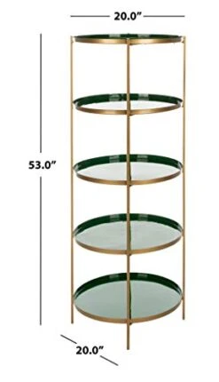 Safavieh Home Tia Contemporary Hunter Green And Brass Round 5-tier Etagere 16 Safavieh Home Tia Contemporary Hunter Green And Brass Round 5-tier Etagere -Amazon Store 31GsxKBvEkL