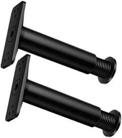 Veemoon 2pcs Bed Support Frame Adjustable Bed Frames Bed Stabilizer Bed Frame Support Leg Adjustable Bed Parts Telescopic Black Plastic Steel Bracket Bed Feet -Amazon Store 31Gxgy8kzYL. AC