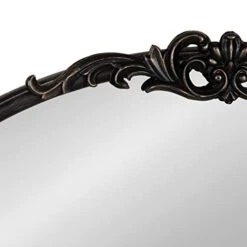 Kate And Laurel Arendahl Glam Ornate Oval Mirror, 27" X 18.75", Black, Traditional Baroque Inspired Wall Decor 9 Kate And Laurel Arendahl Glam Ornate Oval Mirror, 27" X 18.75", Black, Traditional Baroque Inspired Wall Decor -Amazon Store 31H15yXzOyL