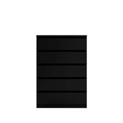 Tvilum, Handle-free, Contemporary, Bedroom Furniture, College Living 5 Drawer Chest, Black -Amazon Store 31HEjdYiXCL