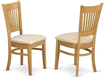 East West Furniture VAC-Oak-C Dining Chairs, Upholstered Seat & Modern NFT T Dining Room Table Rectangular Tabletop And 53.5 X 31.5 X 29-Oak Finish 10 East West Furniture VAC-Oak-C Dining Chairs, Upholstered Seat & Modern NFT T Dining Room Table Rectangular Tabletop And 53.5 X 31.5 X 29-Oak Finish - Image 8