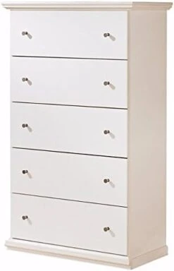 Signature Design By Ashley Trinell Rustic 5 Drawer Chest Of Drawers With Nailhead Trim, Warm Brown -Amazon Store 31I7gJNshwL. AC