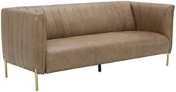Amazon Brand – Rivet Frederick Mid-Century Channel Tufted Leather Sofa Couch, 77.5"W, Taupe 19 Amazon Brand – Rivet Frederick Mid-Century Channel Tufted Leather Sofa Couch, 77.5"W, Taupe -Amazon Store 31I8c8x8rvL. AC