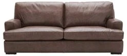 Amazon Brand – Stone & Beam Lauren Genuine Leather Down-Filled Oversized Sofa Couch, 89"W, Dark Brown -Amazon Store 31ISEsFtbSL