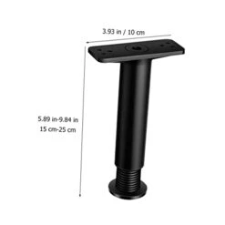 Veemoon 2pcs Bed Support Frame Adjustable Bed Frames Bed Stabilizer Bed Frame Support Leg Adjustable Bed Parts Telescopic Black Plastic Steel Bracket Bed Feet -Amazon Store 31ITI4DE5FL