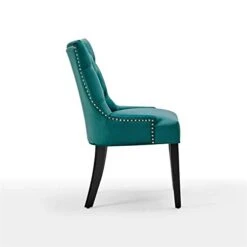 Modway Regent Tufted Performance Velvet Dining Side Chairs - Set Of 2, Teal -Amazon Store 31IYYvle0BL