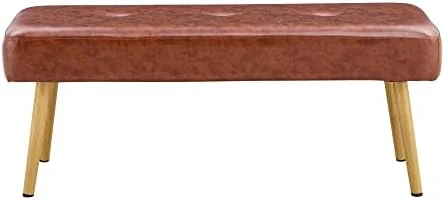 Linen Fabric Upholstered Bench With Gold Metal Legs,Shoe Changing Bench Sofa Bench Dining Chair For Bedroom Fitting Room,Store,Dining Room And Living Room (Pink) 10 Linen Fabric Upholstered Bench With Gold Metal Legs,Shoe Changing Bench Sofa Bench Dining Chair For Bedroom Fitting Room,Store,Dining Room And Living Room (Pink) - Image 8