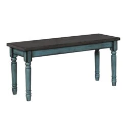 Powell Furniture Willow Dining Bench, Multicolor, 40”W X 14.02”D X 18.31”H