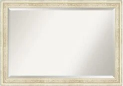 Amanti Art Vanity Wood Framed Bathroom Mirror, Glass Size 36x24, Blanco White -Amazon Store 31JSsycOWVL. AC