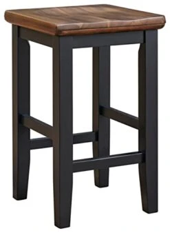 Signature Design By Ashley Dolingham Height Bar Stools, Rectangular Dining Room Counter Table Set, Set Of 5, 32"W X 45"D X 36"H, Black & Dark Brown -Amazon Store 31JkxPNhTYL