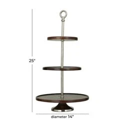 Deco 79 Modern Mango Wood Tiered Server, 14" X 14" X 25", Dark Brown 17 Deco 79 Modern Mango Wood Tiered Server, 14" X 14" X 25", Dark Brown -Amazon Store 31K7vH4gR6L