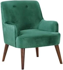 OSP Home Furnishings Chatou Accent Chair With Cordovan Legs, Charcoal -Amazon Store 31KgeG958DL. AC