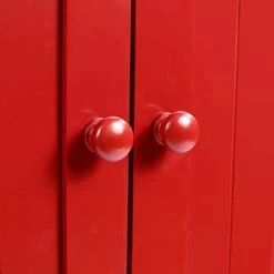 NAFIDE 41" Farmhouse Kitchen Pantry, Storage Cabinet With Doors And Adjustable Shelves For Kitchen, Living Room And Dinning Room (Red) -Amazon Store 31KoCDv21vL