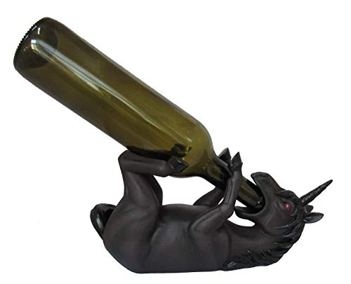 DWK Animal Decorative Table Top Wine Bottle Holder | Home Bar Decor | Wine Accessories For A Wine Bar | Kitchen Organization | Great Gifts For Her (Black Unicorn) 3 DWK Animal Decorative Table Top Wine Bottle Holder | Home Bar Decor | Wine Accessories For A Wine Bar | Kitchen Organization | Great Gifts For Her (Black Unicorn)