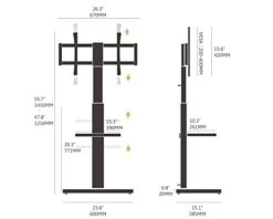FITUEYES Floor TV Stand Tall Corner TV Stands For Most TVs Up To 70 Inch Swivel TV Mount Stand With Height Adjustable Shelf Upgrade Sturdy Wood Base 11 FITUEYES Floor TV Stand Tall Corner TV Stands For Most TVs Up To 70 Inch Swivel TV Mount Stand With Height Adjustable Shelf Upgrade Sturdy Wood Base -Amazon Store 31L7ISwb5HL