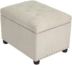 Joveco 24" Ottoman With Storage For Living Room Rectangular Fabric Tufted Bench Footrest - Light Grey 22 Joveco 24" Ottoman With Storage For Living Room Rectangular Fabric Tufted Bench Footrest - Light Grey -Amazon Store 31LBms 2GjL. AC