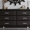 Zuri Vetro Accent Chest In Black Leatherette With Six Soft-Close Drawers -Amazon Store 31LRxyt4e7L