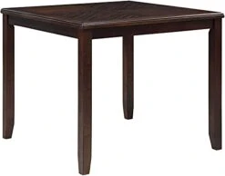 New Classic Furniture Gia 5-Piece Dining Table With Four Chairs, 42" Counter Set, Cherry -Amazon Store 31LVaZBDq7S