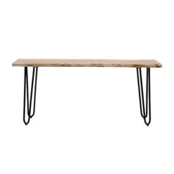 Christopher Knight Home Dining Chair, Black + Natural