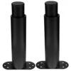 LIFKOME 2pcs Bed Support Legs Holder Black Adjustable Cold Rolled Steel