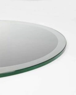 MILAN Round 3/8" Bevel Edge Glass Top, 42 Inch, Clear -Amazon Store 31LeTUrChKL