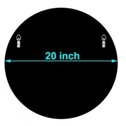 Crystal Crush Diamond Sparkly Round Silver Mirror For Wall Decoration 20x20x1 Inch Wall Hang Frameless Bling Stylish Gorgeous Glam Mirror Vanity Home Decor. -Amazon Store 31LkjiLVgHL