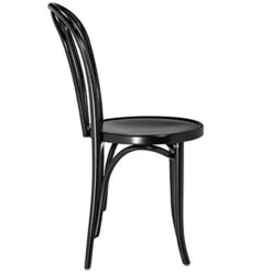 1018 Hairpin Bentwood Chairs, Modern Dining Room, Coffee Shop, Cafe, Kitchen Bistro, Or Vanity Seating, Natural Handcrafted Wood Frame, Rustic Indoor Furniture | Black, Set Of 2 Fully Assembled -Amazon Store 31Lma4aBnXL