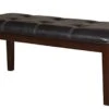 Homelegance Decatur 49" Cushioned Dining Bench, Dark Brown -Amazon Store 31MI1G4hakL