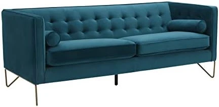 Amazon Brand – Rivet Brooke Contemporary Mid-Century Modern Tufted Leather Sofa Couch, 82"W, Cognac 10 Amazon Brand – Rivet Brooke Contemporary Mid-Century Modern Tufted Leather Sofa Couch, 82"W, Cognac - Image 8