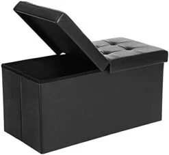 SONGMICS 30 Inches Folding Storage Ottoman Bench, Storage Chest Footstool, Brown ULSF45BR & 43 Inches Folding Storage Ottoman Bench, Storage Chest, Footrest, Holds Up To 660 Lb, Brown ULSF703 -Amazon Store 31MniQo7haL. AC