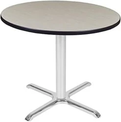 Regency Via Round X-Base Table, 36", Grey/Grey -Amazon Store 31MwiViHklS. AC