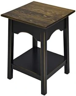 Peaceful Classics 2-Tier Side Table - Living Room Tables, Living Room Furniture, End Table And Night Stands For Bedside, Bedroom Side Table, Small End Tables With Shelf For Storage And Décor, (Mocha)