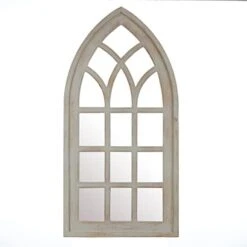 LuxenHöme Rustic Wood Cathedral Wall Mirror, Window Pane Wall Decor, Large Farmhouse Wall Decorations For Living Room Bedroom, 39 Inch, White/Wood 22 LuxenHöme Rustic Wood Cathedral Wall Mirror, Window Pane Wall Decor, Large Farmhouse Wall Decorations For Living Room Bedroom, 39 Inch, White/Wood -Amazon Store 31Nd0OpQH3L. AC