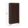 Simple Relax Tall Cabinet With 2 Drawers, Rustic Tobacco -Amazon Store 31NdfTYHFXL