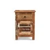Great Deal Furniture Salome Wooden Side Table With Drawer, Distressed Paint