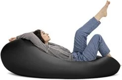 Jaxx Nimbus Spandex Bean Bag Chair For Adults-Furniture For Rec, Family Rooms And More, Large, Navy -Amazon Store 31NuGG3cUYS. AC