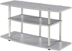 Convenience Concepts Designs2Go 3-Tier Wide TV Stand, White -Amazon Store 31OehFFGQtL. AC