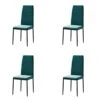 ROZHOME Dining Chair Set Of 4, Modern Kitchen Chairs Linen Side Chairs With Metal Legs And Frame (Green Velvet*4) 1 ROZHOME Dining Chair Set Of 4, Modern Kitchen Chairs Linen Side Chairs With Metal Legs And Frame (Green Velvet*4) -Amazon Store 31PJehcze7L