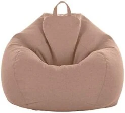 WAQIA Stuffed Animal Storage Bean Bag Chair Cover (No Filler) - Stuffable Zipper Beanbag Cover-Cotton Linen Memory Foam Beanbag Replacement Cover For Adults And Kids Without Filling -Amazon Store 31POlhqHvL. AC