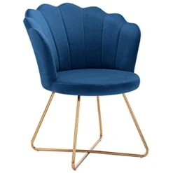 Duhome Velvet Accent Chair Living Room Chair,Corner Chair Reception Chair For Bedroom Living Room, Shell Shaped Living Room Chair With Golden Metal Legs, DarkBlue 18 Duhome Velvet Accent Chair Living Room Chair,Corner Chair Reception Chair For Bedroom Living Room, Shell Shaped Living Room Chair With Golden Metal Legs, DarkBlue -Amazon Store 31PorrfuhVL