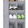 SLEEPING LAMB Hanging Shoe Organizer For Closet, Over The Door Shoe Rack Fit Narrow Door For 12 Pairs Sneakers, Boots, Grey -Amazon Store 31Q2HlDwU6L