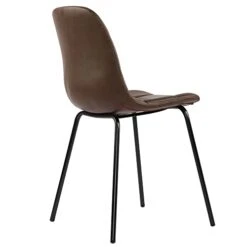 Thksbought Modern Chairs PU Leather Dining Chairs With Legs For Kitchen Living Room (Set Of 2 Dark Brown) -Amazon Store 31Q6ohBQa3L