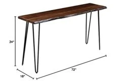 Jofran Nature's Edge Solid Acacia Sofa Counter Height Dining Table, Chestnut -Amazon Store 31QE62ttU6L