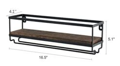 Mkono Wall Mounted Wine Rack - Bottle & Glass Holder Wood Rustic Floating Racks With Stemware Hanger Modern Plants Photos Wine Bottles Display Wall Storage Shelf For Kitchen Dining Room Home Bar -Amazon Store 31QPxH5viqL