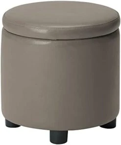 Designs4Comfort Round Accent Storage Ottoman With Reversible Tray Lid 18 Designs4Comfort Round Accent Storage Ottoman With Reversible Tray Lid -Amazon Store 31QQgB PM1L. AC