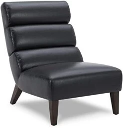 Watson & Whitely Modern Accent Chair, Armless Lounge Chair For Living Room And Bedroom, Fabric Upholstered Chair With Solid Wooden Legs, Grey (Multi-Colored) -Amazon Store 31RHsyCXOXL. AC