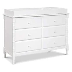 DaVinci Jenny Lind Spindle 6-Drawer Dresser In White -Amazon Store 31ROjRpv9cL