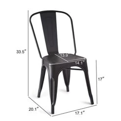 Amazon Basics 33DC01S4-BK Chair, Black, 20.1"D X 17.1"W X 33.5"H 12 Amazon Basics 33DC01S4-BK Chair, Black, 20.1"D X 17.1"W X 33.5"H -Amazon Store 31RPFsSSQcL