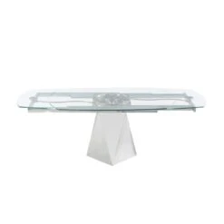 MILAN Ariela Dining Table, Dining Table Only, Silver -Amazon Store 31RckyyCOzL